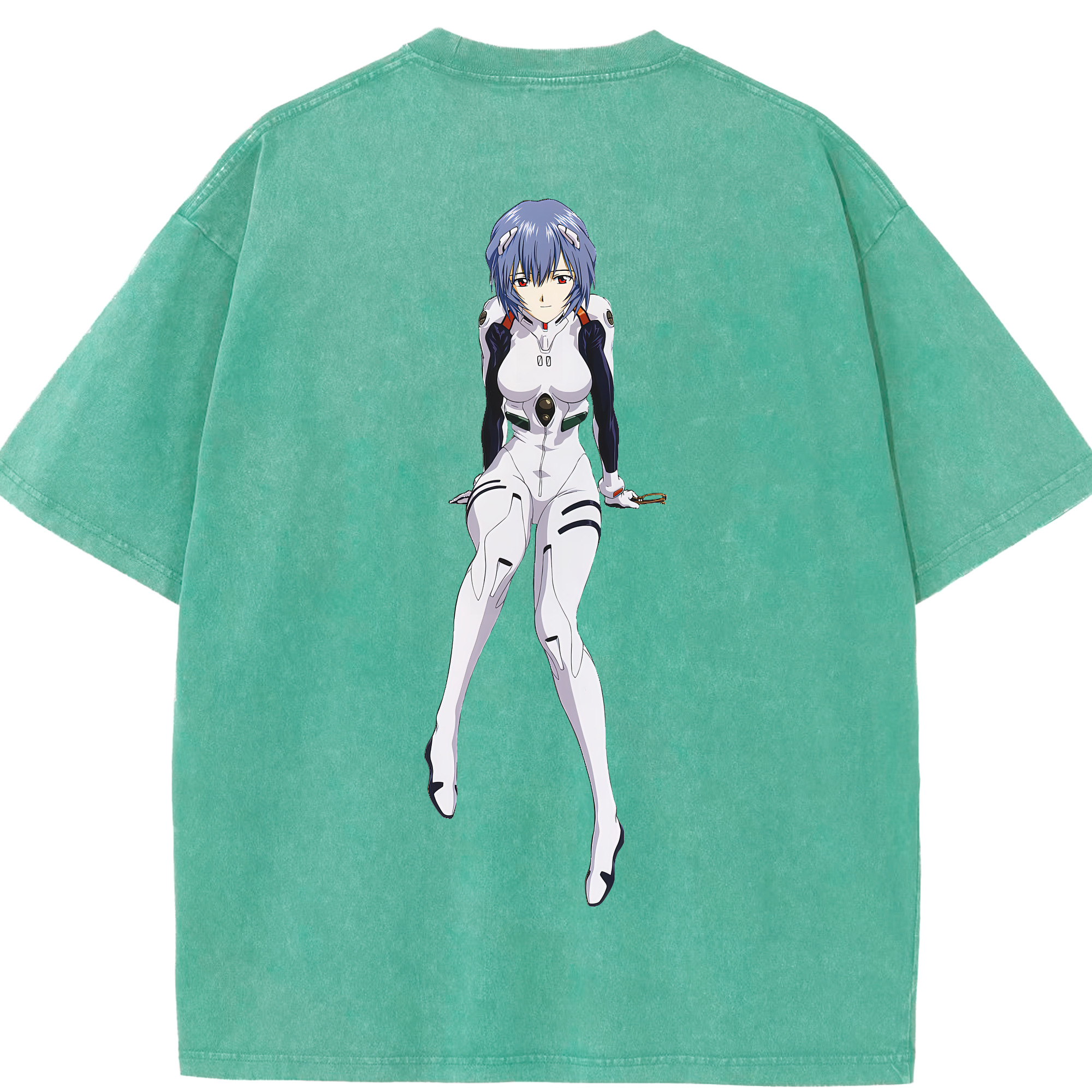 （画像用） EVA 新世紀エヴァンゲリオン 綿100% ヴィンテージ風 半袖Tシャツ（背面プリント）